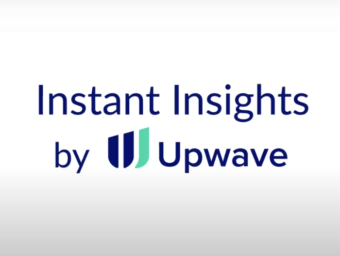 card displaying Instant Insights by Upwave