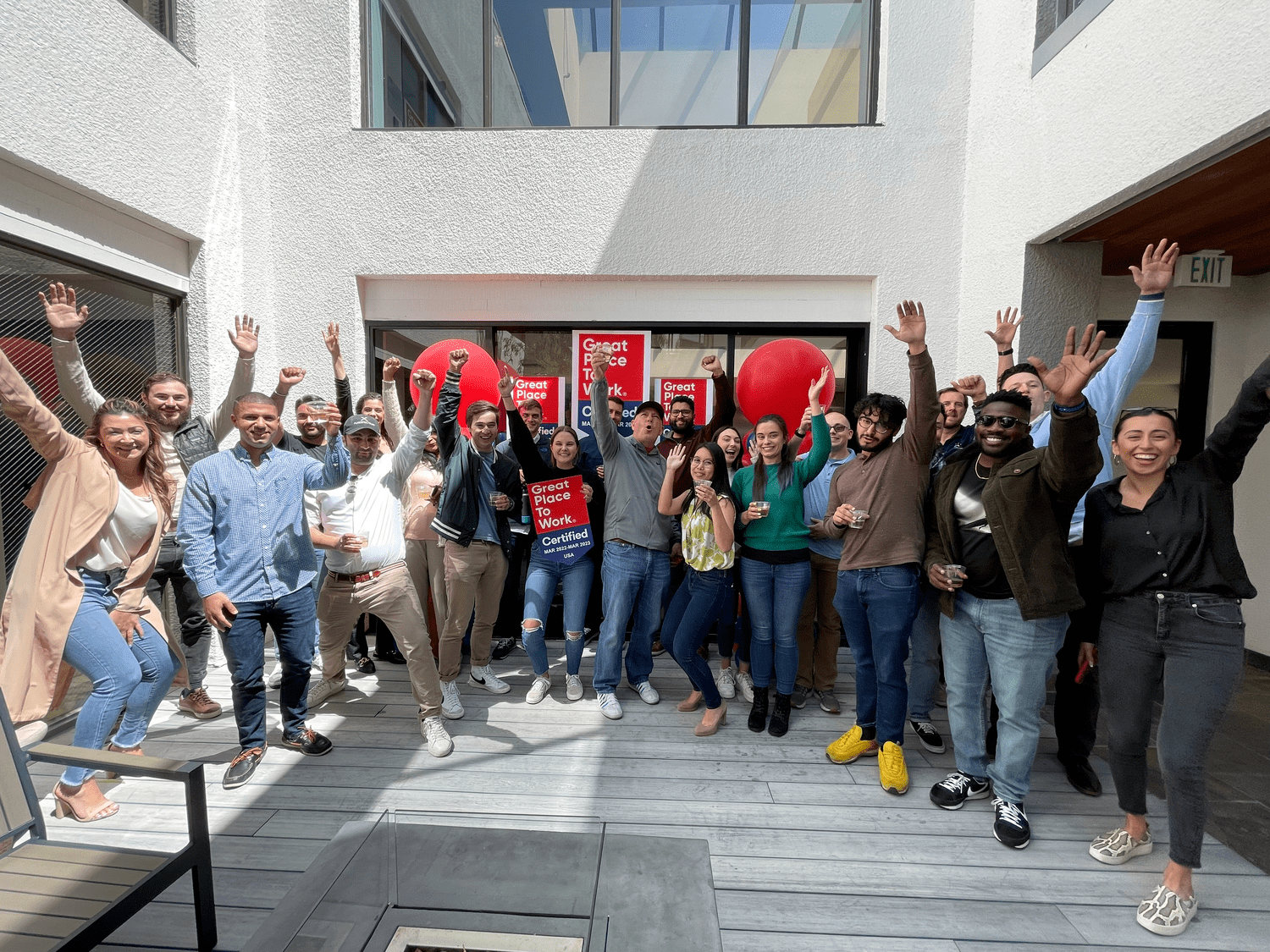 IMG_1380 the PureSpectrum team celebrating Great place to work certification!