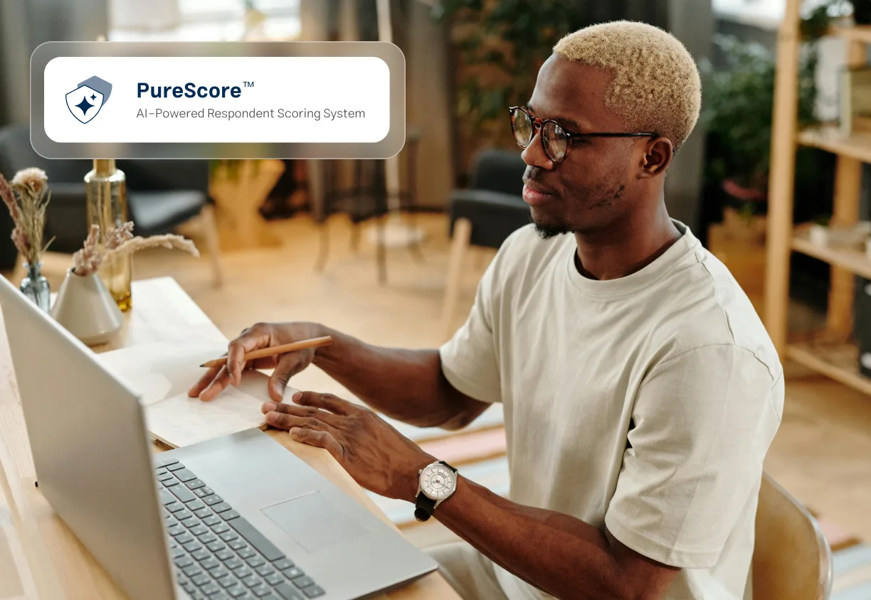 Real-time fraud detection and behavioral scoring across every survey you field